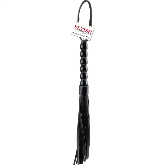 Плетка Beaded Cat-o-Nine Tails - 46 см - Fetish Fantasy Series