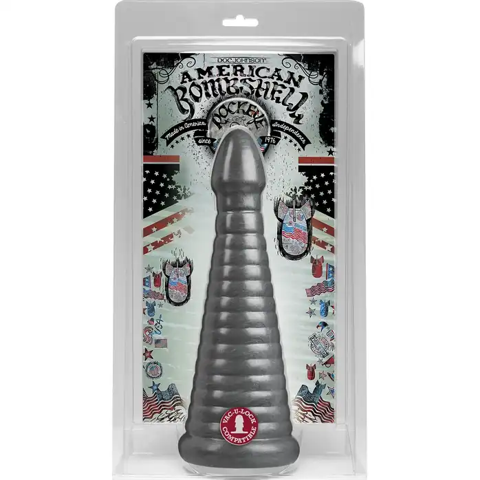 Серая анальная пробка Rockeye - 28 см - American Bombshell. Фотография 2.