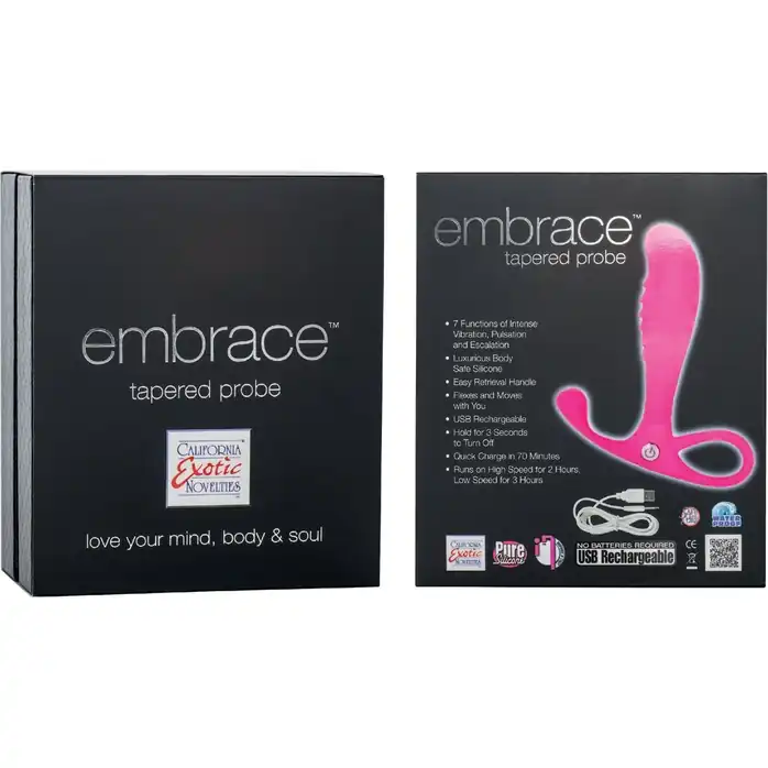 Анальный вибромассажер Embrace Tapered Probe - 10,2 см - Embrace. Фотография 2.