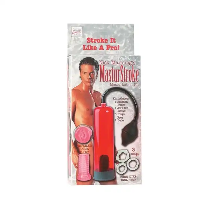 Вакуумная помпа Nicks Masturstroke Kit с аксессуарами - Pumps. Фотография 2.