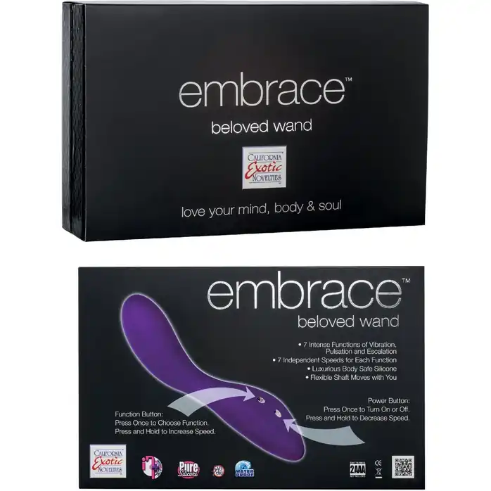 Фиолетовый вибратор EMBRACE BELOVED WAND - 20 см - Embrace. Фотография 2.