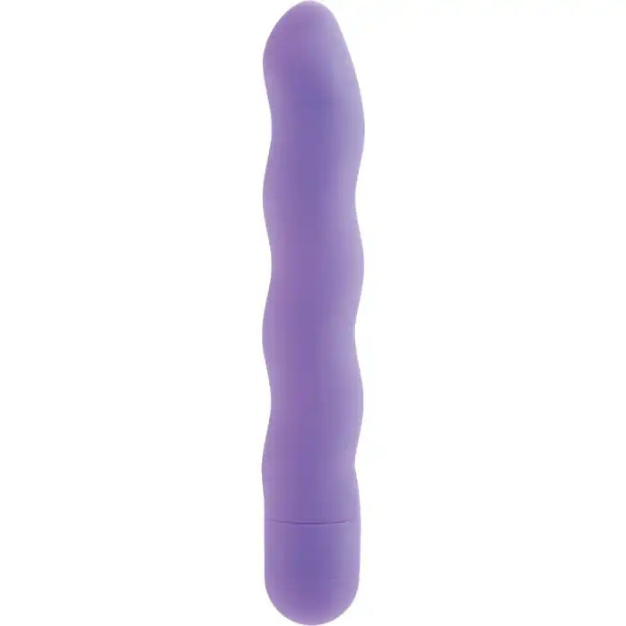Сиреневый вибратор First Time Power Swirls Purple - 18,5 см - First Time