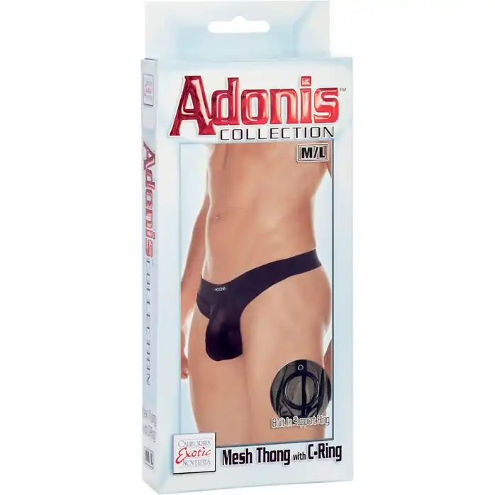 Мужские трусы-танга с кольцом Adonis Mesh - Adonis