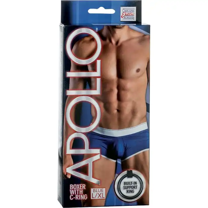 Мужские трусы-боксеры Apollo Boxer with C-Ring со съёмным эрекционным кольцом - Apollo. Фотография 3.