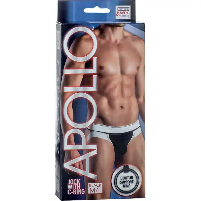 Мужские трусы-джоки Apollo Jock with C-Ring с отстёгивающимся эрекционным кольцом - Apollo