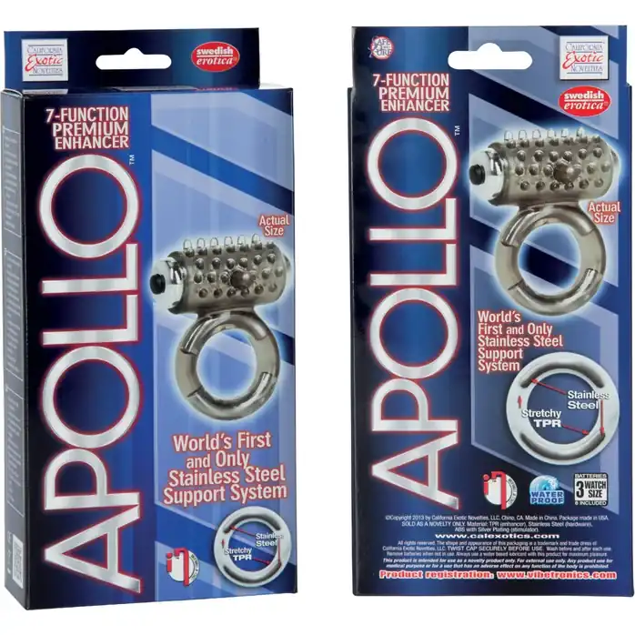 Виброкольцо Apollo 7-Function Premium Enhancers - Apollo. Фотография 2.