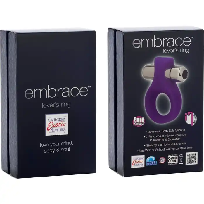 Фиолетовое виброкольцо Embrace Lovers ring - Embrace. Фотография 2.