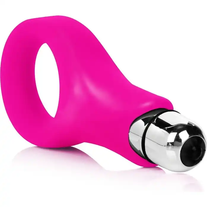 Розовое виброкольцо Embrace Couples Ring - Embrace. Фотография 3.