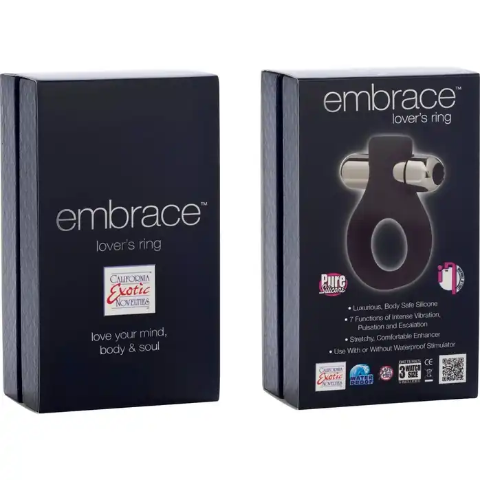 Серое виброкольцо Embrace Lovers ring - Embrace. Фотография 2.