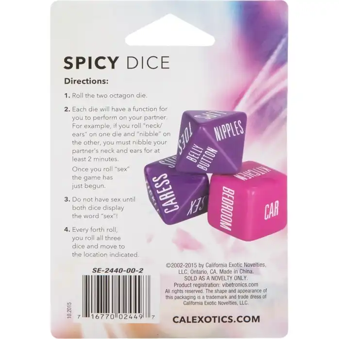 Набор из 3 кубиков SPICY DICE. Фотография 7.