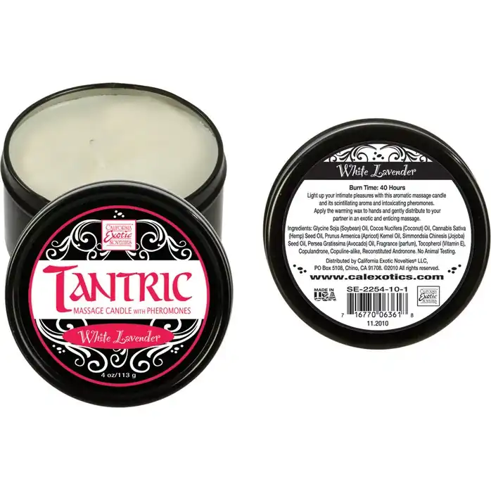 Массажная свеча Tantric Soy - White Lavender - Tantric Collection. Фотография 2.
