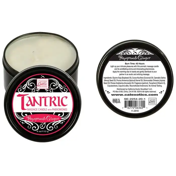 Массажная свеча с ароматом граната и имбиря Tantric Soy Pomegranate Ginger - Tantric Collection. Фотография 2.