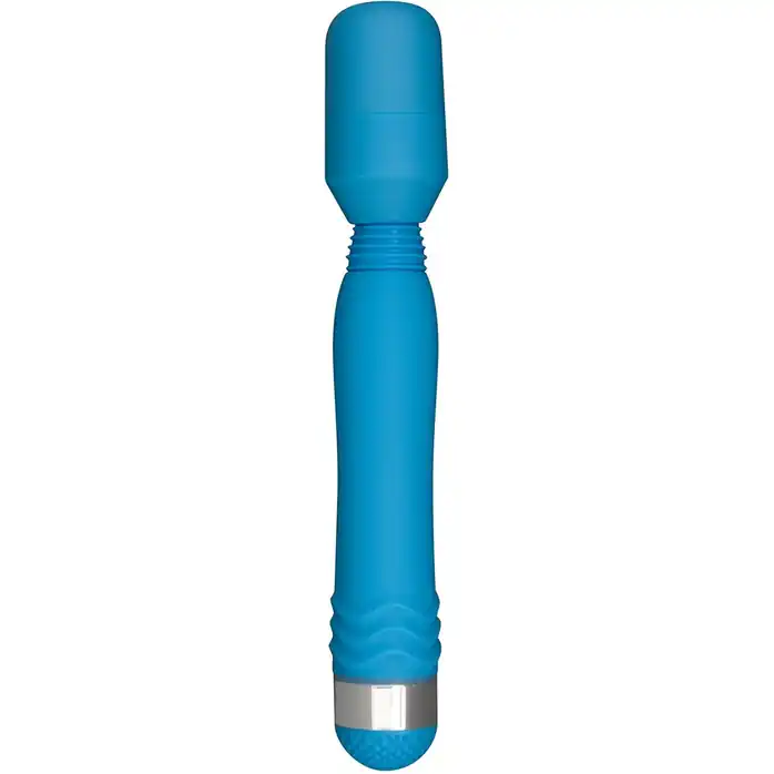 Голубой массажер FUNKY WAND MASSAGER - 20 см - Funky