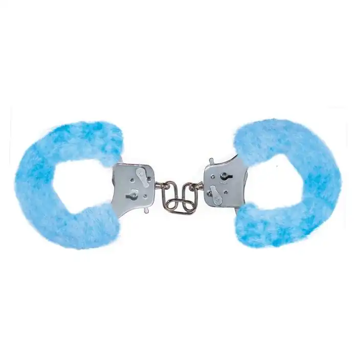 Наручники с голубым мехом Furry Fun Cuffs - Classics