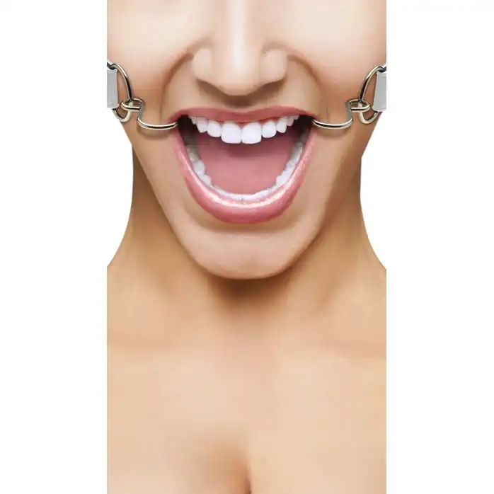 Белый расширяющий кляп Hook Gag - Ouch!