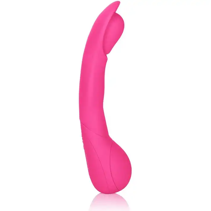 Розовый вибромассажер Impress Scoop - 12 см - Impress. Фотография 3.
