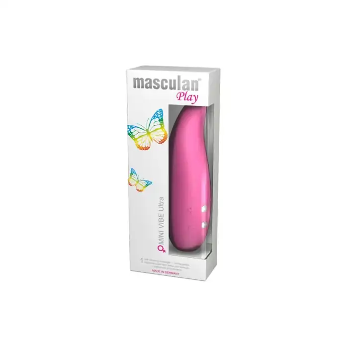 Розовый вибратор Masculan Play MINI VIBE Ultra - 16 см