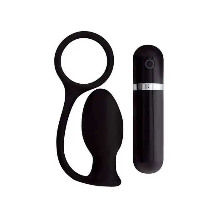 Чёрная вибровтулка MENZSTUFF ASS CORK SMALL - 7,5 см - MenzStuff. Фотография 2.