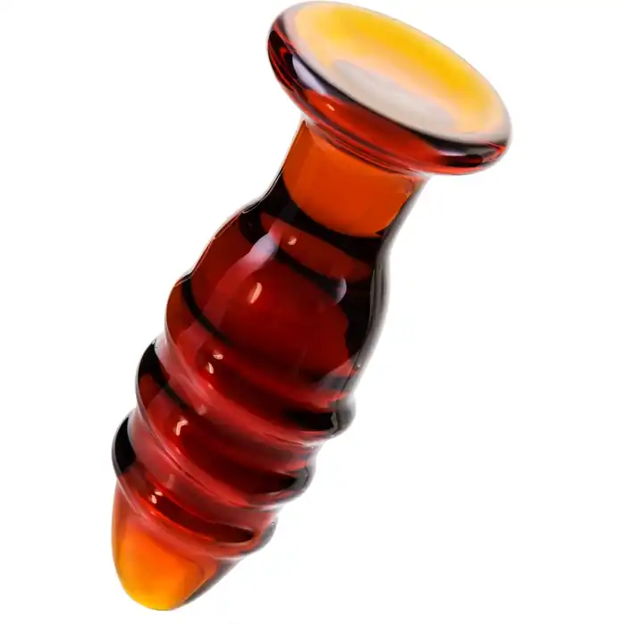 Стеклянная пробочка со спиралевидным рельефом - 12,5 см - Sexus Glass. Фотография 3.