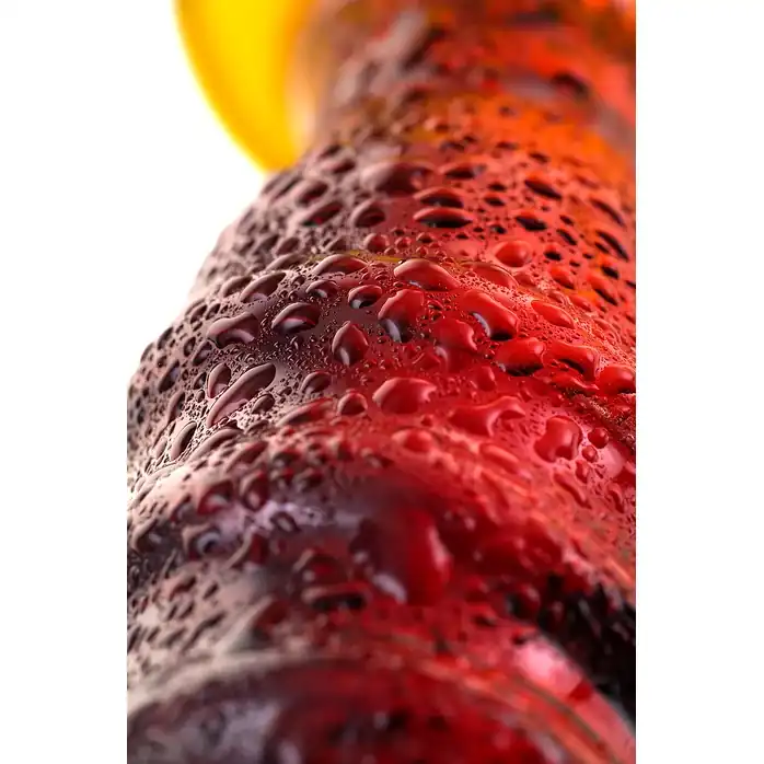 Стеклянная пробочка со спиралевидным рельефом - 12,5 см - Sexus Glass. Фотография 6.