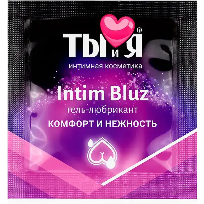 Гель-лубрикант Intim bluz в одноразовой упаковке - 4 гр - Одноразовая упаковка