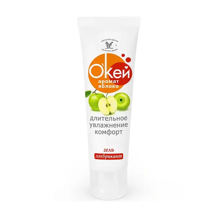 Гель-лубрикант Окей с ароматом яблока - 50 гр - Серия  Окей