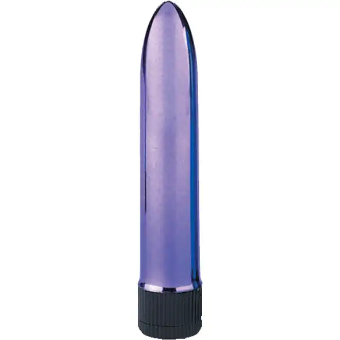 Фиолетовый классический вибратор KRYPTON STIX 5 MASSAGER M/S PURPLE - 12,7 см - Krypton Stix