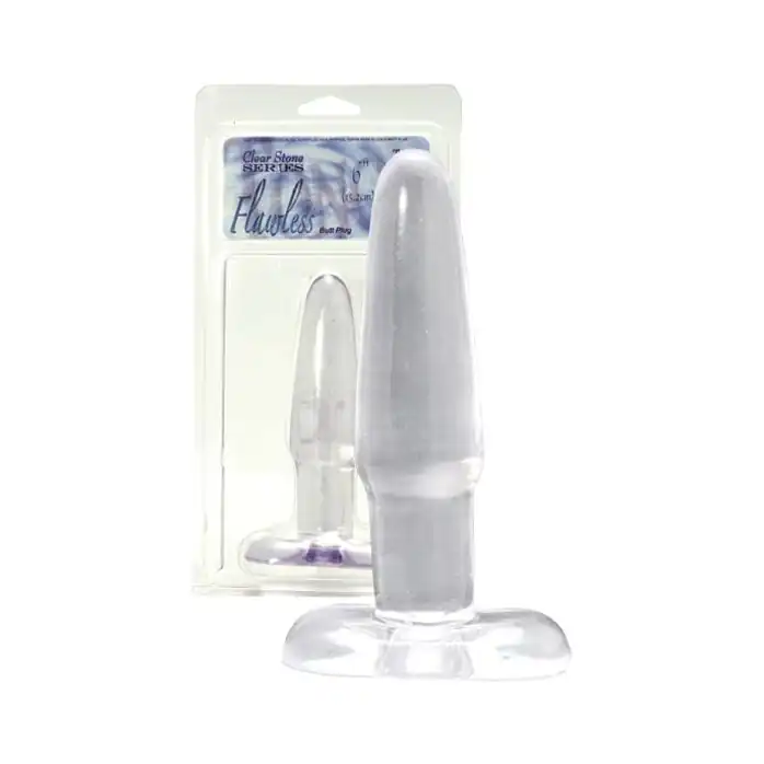 Прозрачная желейная втулка-конус JELLY JOY FLAWLESS CLEAR - 15,2 см. Фотография 2.