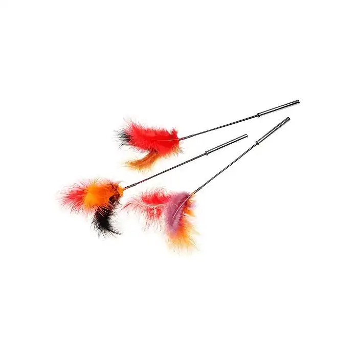 Стек-щекоталка с натуральными перьями - 45 см - BDSM accessories