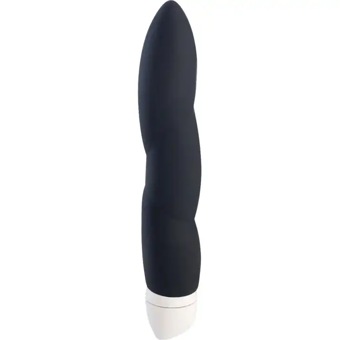 Чёрный вибратор JAZZIE - 17,8 см. Фотография 2.