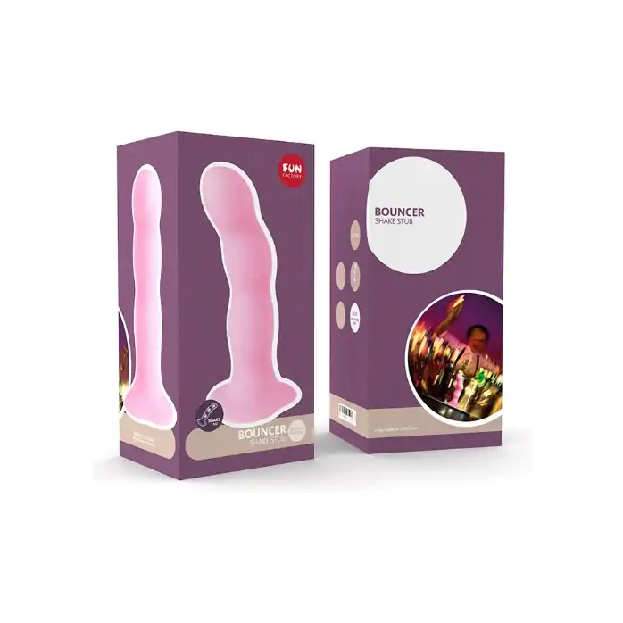 Розовый фаллоимитатор BOUNCER - 18 см. Фотография 2.