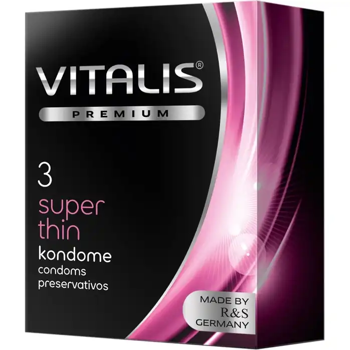Ультратонкие презервативы VITALIS PREMIUM super thin - 3 шт