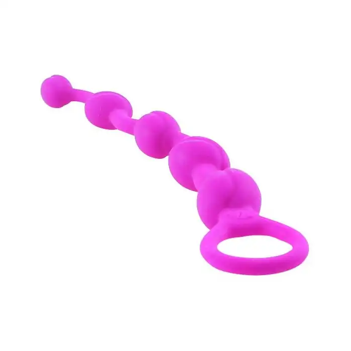 Силиконовая цепочка Beeds с кольцом для извлечения - 21,5 см - Pretty Love. Фотография 4.