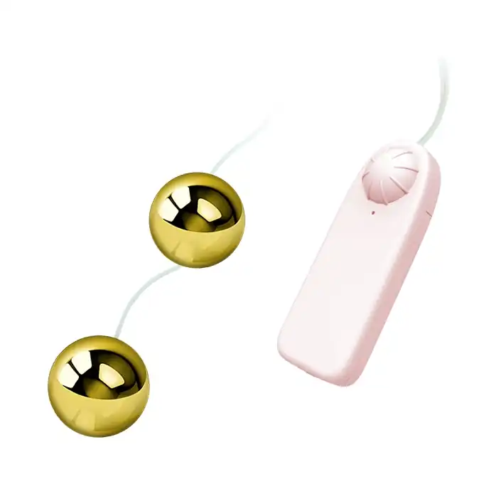 Золотистые шарики с вибрацией Goden Balls. Фотография 2.