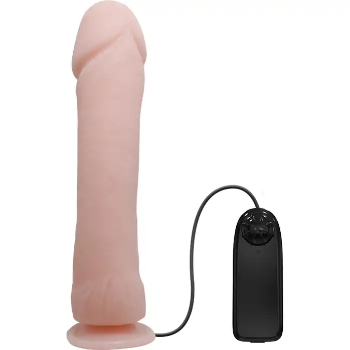 Телесный вибратор с присоской The Big Penis - 26 см. Фотография 3.