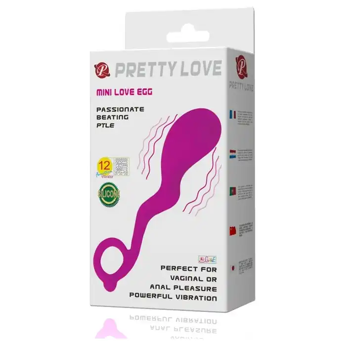 Лиловый вибростимулятор Mini Love Egg - 15,5 см - Pretty Love. Фотография 6.