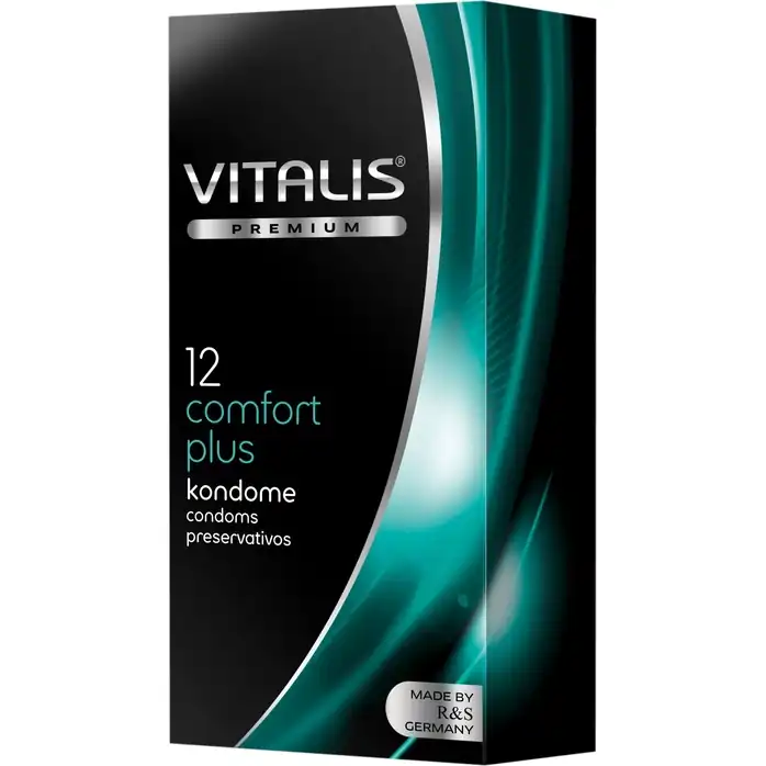Контурные презервативы VITALIS PREMIUM comfort plus - 12 шт