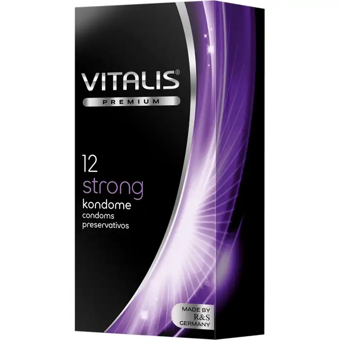 Презервативы с утолщённой стенкой VITALIS PREMIUM strong - 12 шт