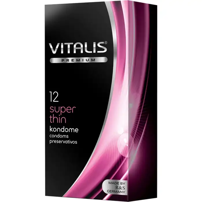 Ультратонкие презервативы VITALIS PREMIUM super thin - 12 шт