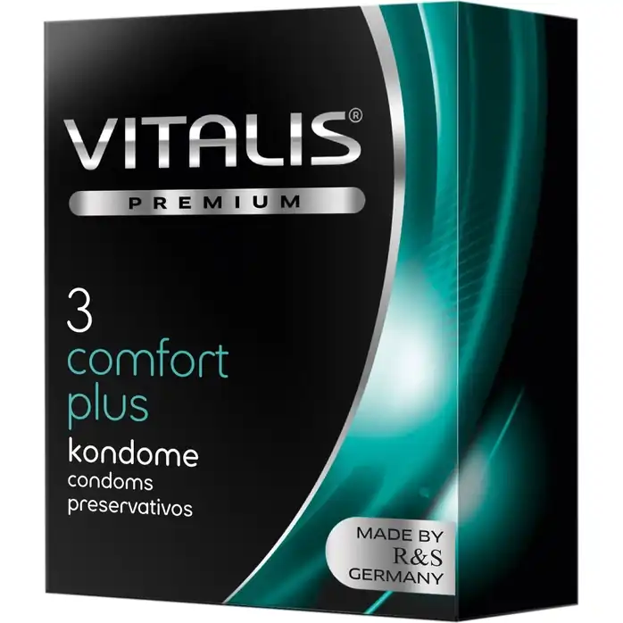 Контурные презервативы VITALIS PREMIUM comfort plus - 3 шт