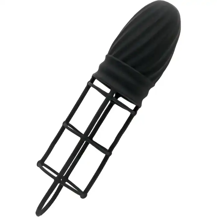 Чёрная насадка Silicone Gladiator Extension - 14 см - Fantasy X-tensions. Фотография 3.