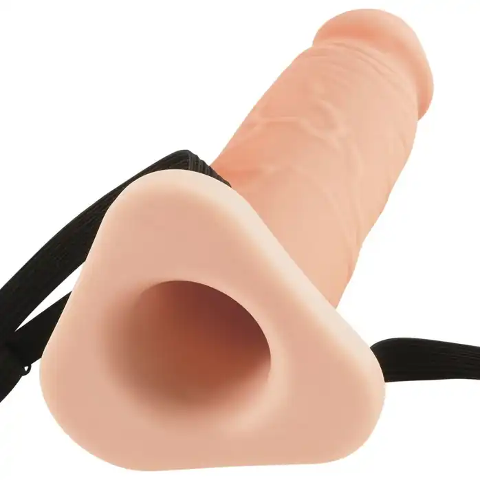 Полый поясной фаллоимитатор Silicone Hollow Extension - 25 см - Fantasy X-tensions. Фотография 2.