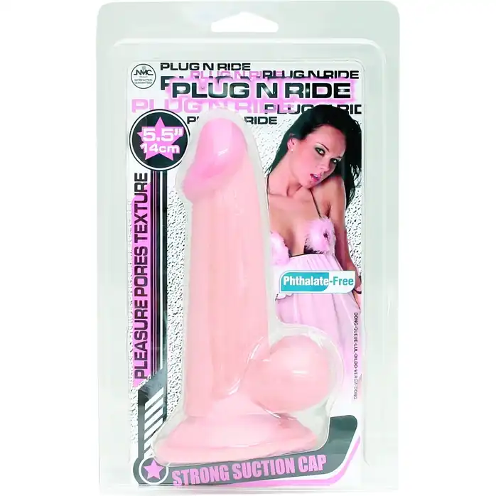Телесный фаллоимитатор PLUG N RIDE 5.5 FLESH DONG - 14 см. Фотография 2.
