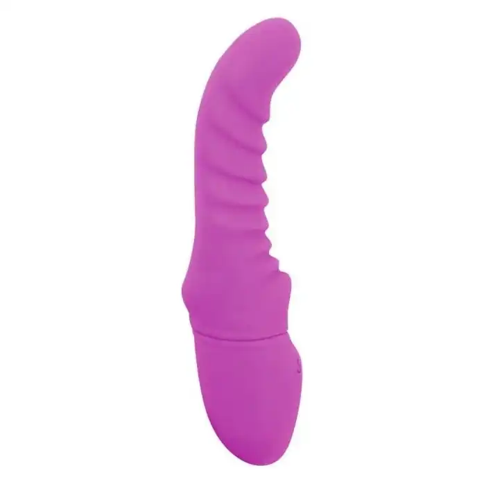 Фиолетовый вибратор Rechargeable G Curve - 20 см