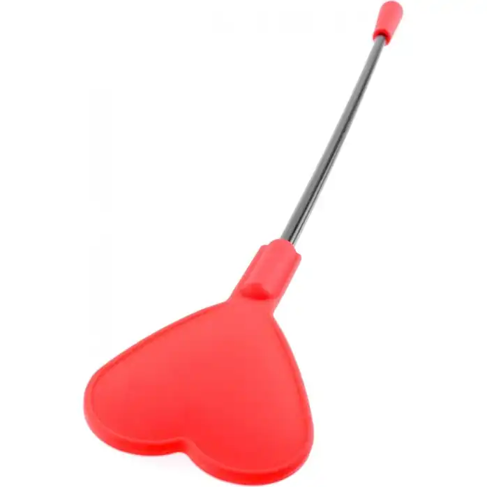Стек с красным силиконовым сердечком на кончике Silicone Heart Red - Fetish Fantasy Series. Фотография 2.