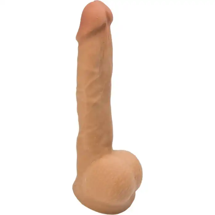 Фаллоимитатор из реалистичного материала CyberSkin Cyber Cock with Balls Medium - 18 см - CyberSkin. Фотография 2.