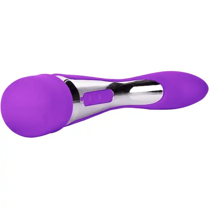 Фиолетовый вибромассажер Body Wand Massager - 22,25 см - Embrace. Фотография 4.