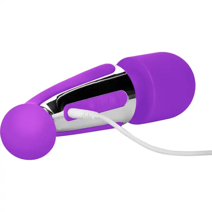 Фиолетовый вибромассажер Body Wand Massager - 22,25 см - Embrace. Фотография 5.