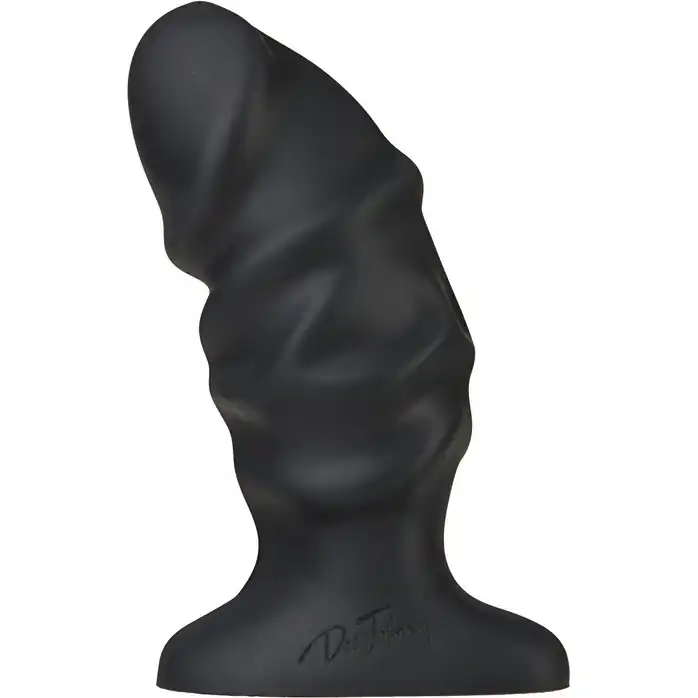 Черный анальный фаллос Raging Plug - 11 см - Platinum Premium Silicone