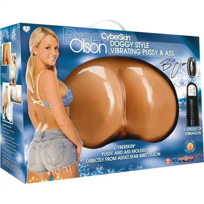 Попка и вагина с вибраций TLC Bree Olson CyberSkin Doggy Style Vibrating Pussy Ass - Bree Olson